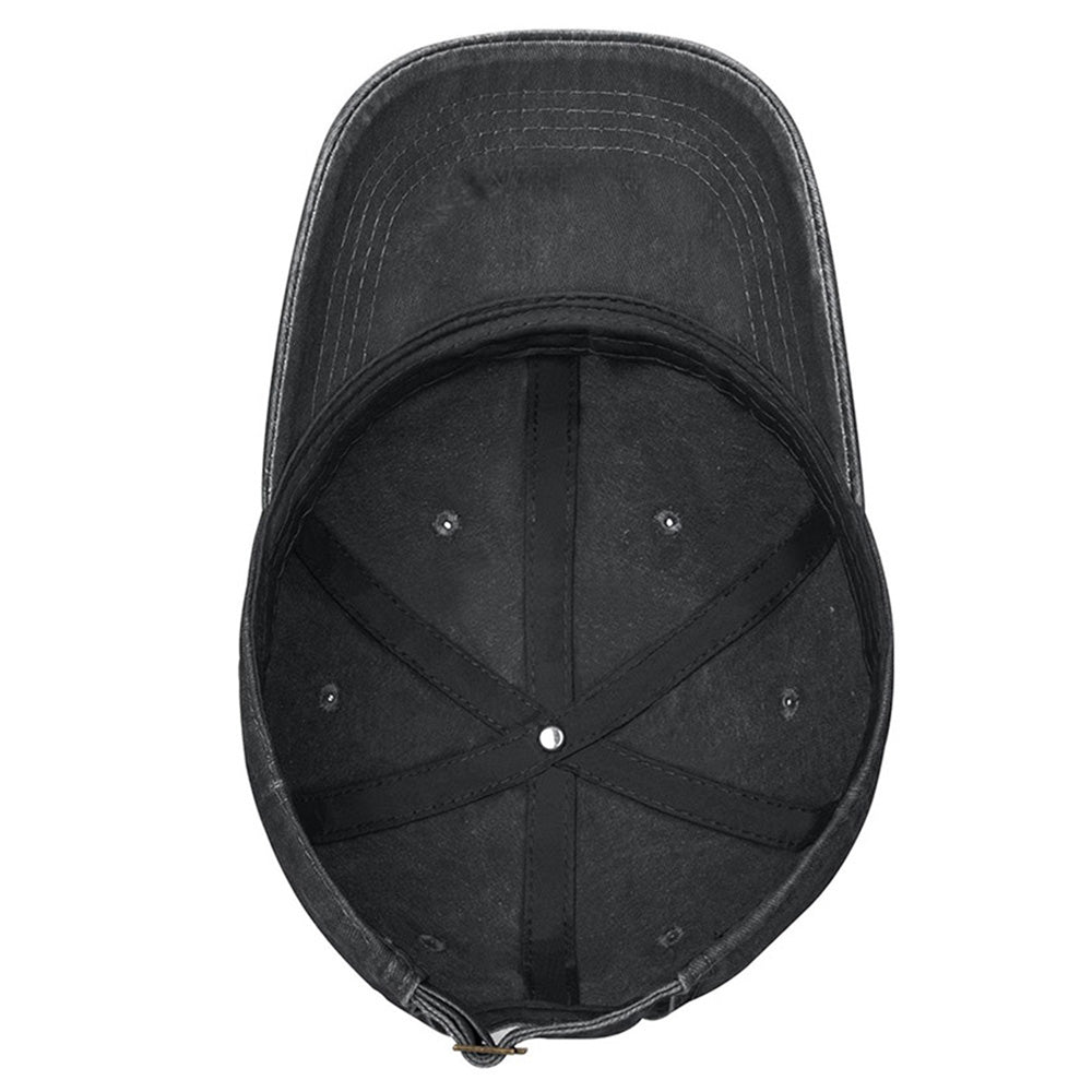 2pcs Knives Black Hat For Women Men, Adjustable Embroidered Wash Cotton Baseball Cap