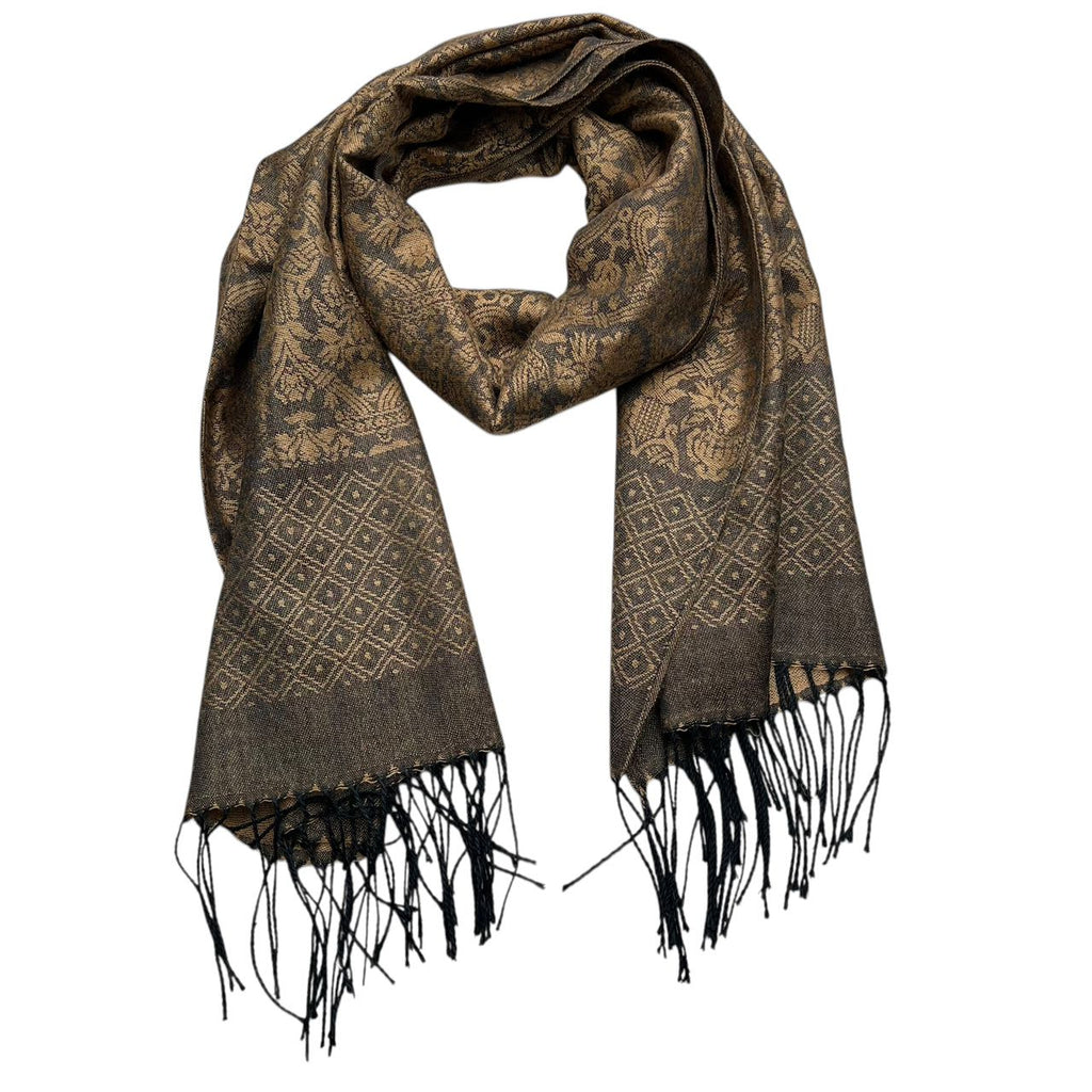 2pcs Tweed Look Sophisticated C Amel Business Casual Scarf  ,Luxe Look For Evening Wear,Scarf,vacation,daily Life,evening Party,Office Appropriate Subtlety For Women Men