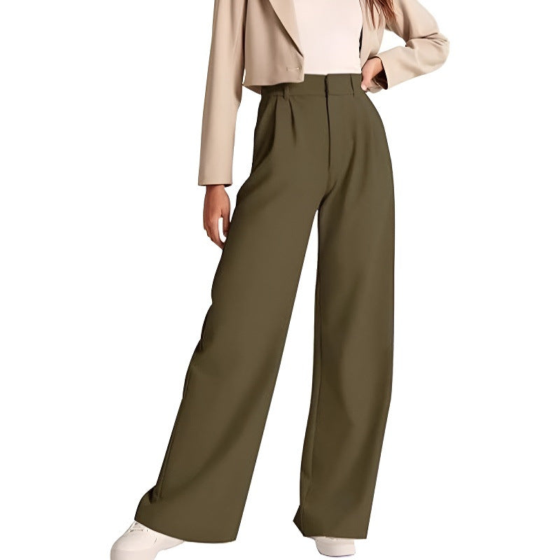 Women's High-waisted Casual Trousers