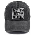 2pcs I Paused My Game To Be Here Baseball Cap,Gamer Gifts For Men Women, Adjustable Embroidered Wash Cotton Baseball Cap