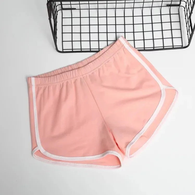 High Waist Drawstring Lounge Shorts Summer Casual Loose Fit Cotton Shorts For Women