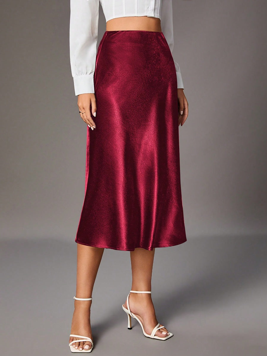 High-Grade Small Artificial Silk European And American Skirt