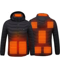 Smart 8-piece Heating Cotton-padded Clothes 3-gear Temperature Control Thermal Coat