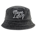 Funny Mom Life Bucket Hat Sun Beach Hats, Washed Cotton Embroidered Outdoor Travel Fisherman Hat For Mama Wife Grandma