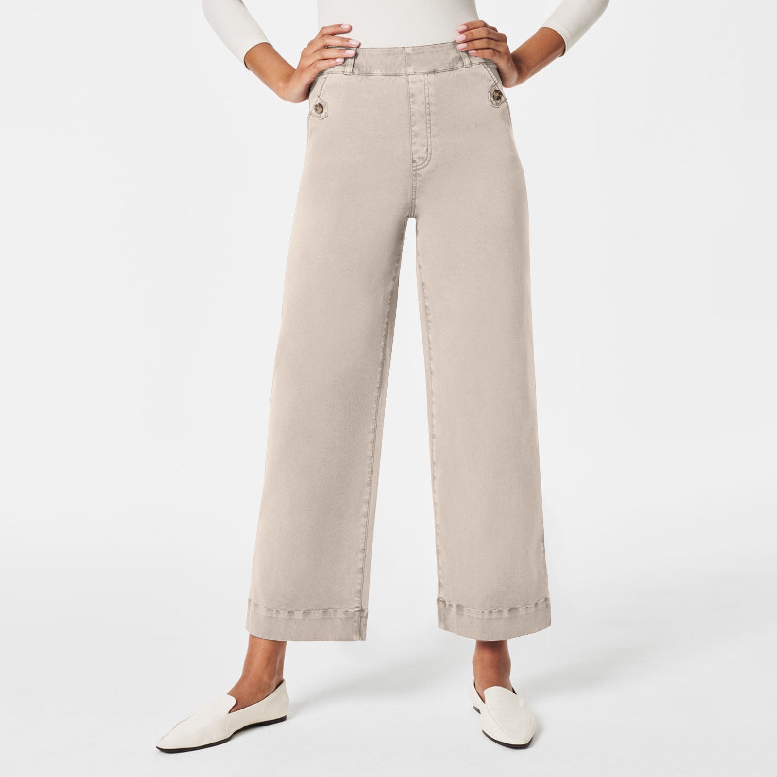 Women's Straight-leg Wide-leg Cropped Jeans