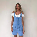 Women's Suspender Trousers Slim Straight One-piece