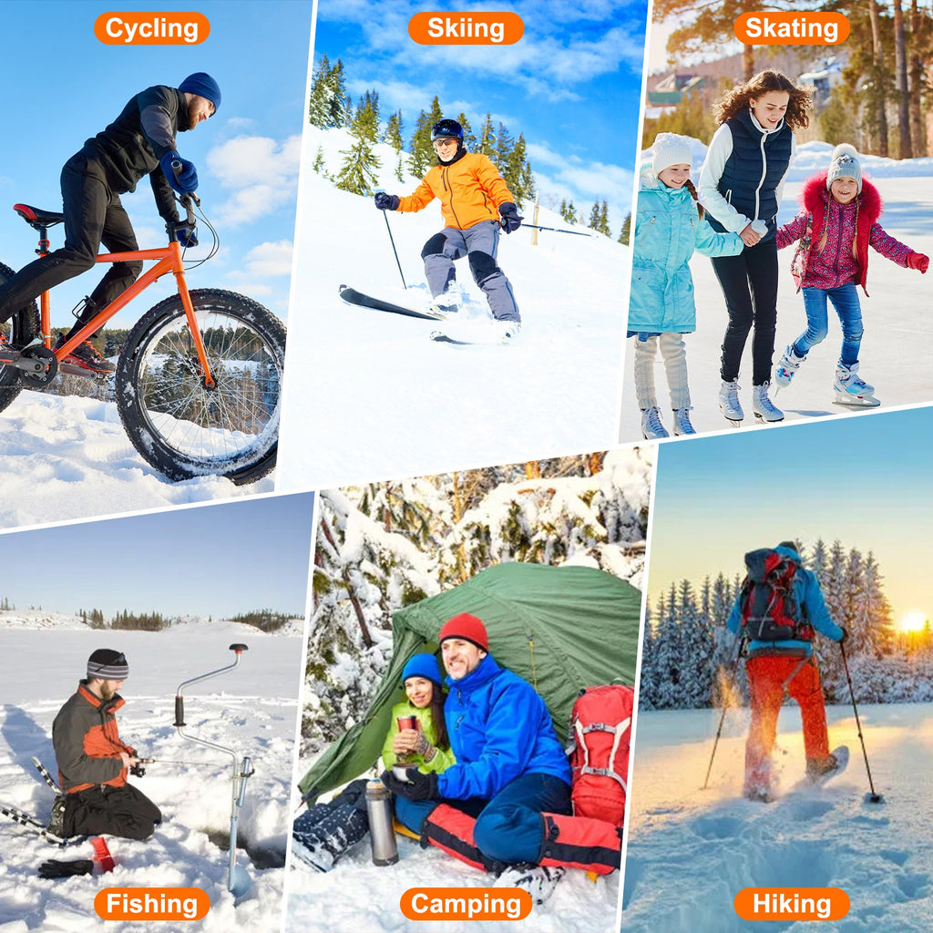 2 Types Options -- 1 Pair Of Heated Socks For Men Women Electric Heating Socks With APP Control 5000mAh Battery Rechargeable Thermal Socks Winter Warm Socks For Skiing Hiking Camping Hunting