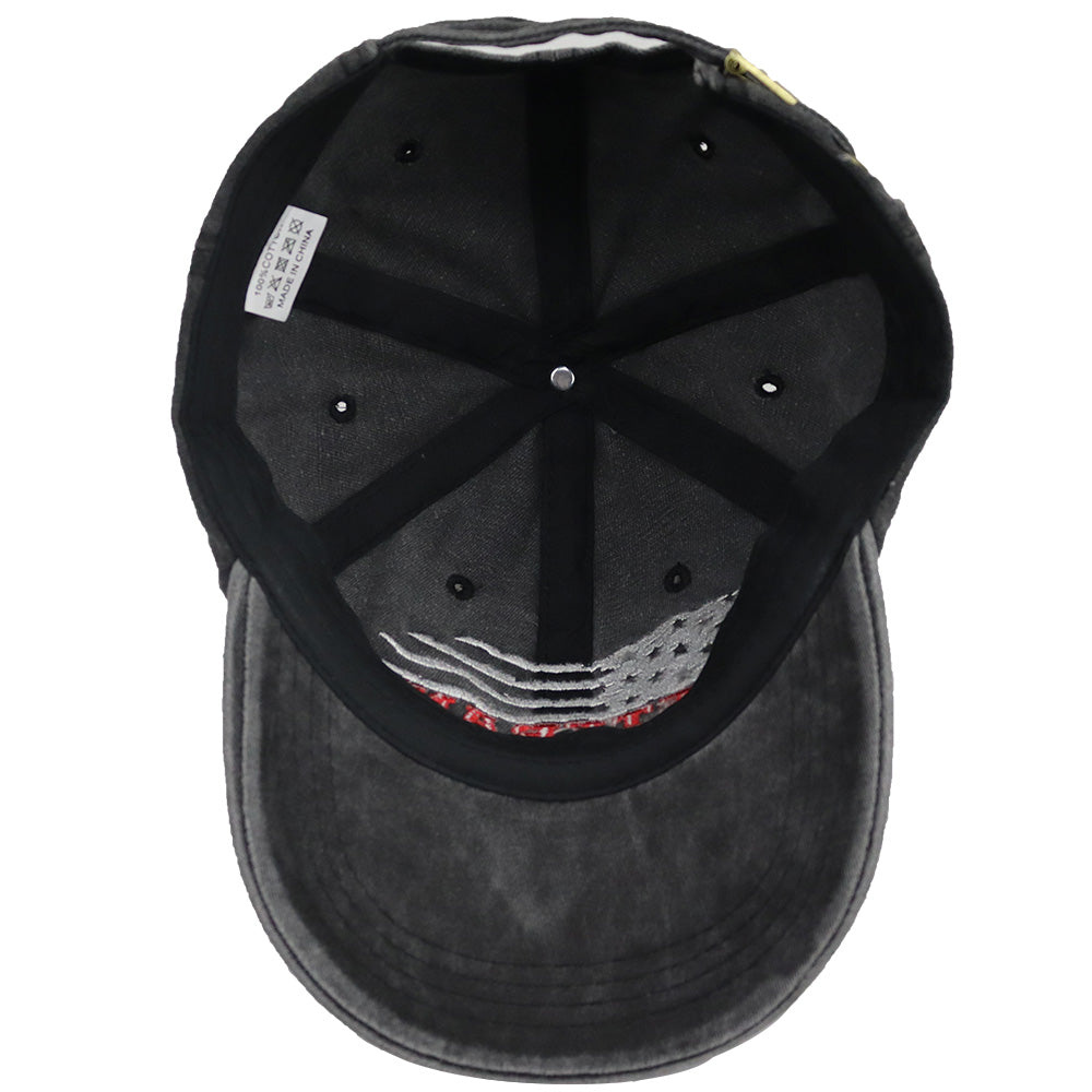 2pcs USA Patriotic Military Hat,Distressed Veteran Army Hat For Men Women, Adjustable Embroidered Wash Cotton Baseball Cap