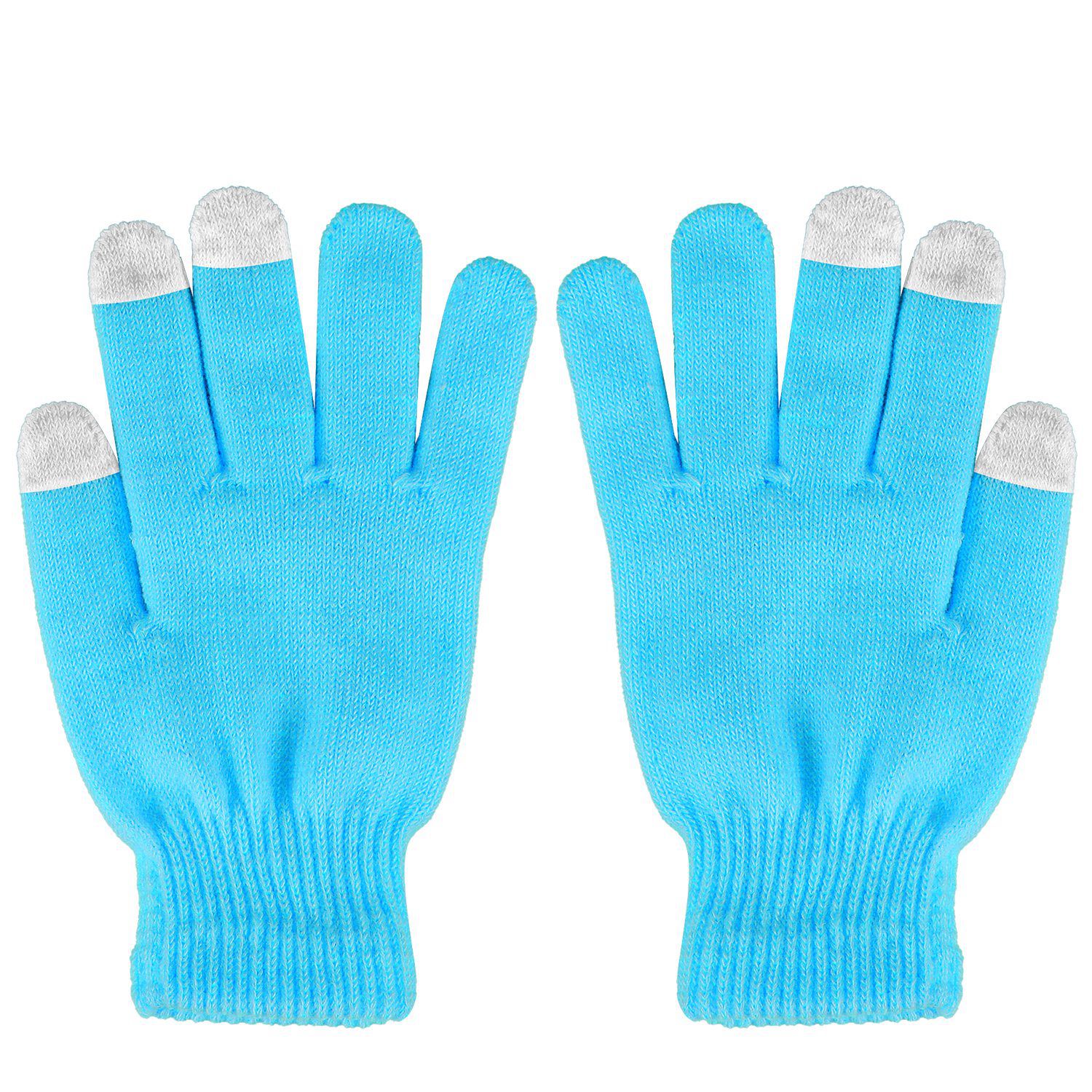 3 Color Options -- 1 Pair Unisex Winter Knit Gloves Touchscreen Outdoor Windproof Cycling Skiing Warm Gloves