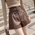 Versatile High-waisted Leather Pants For Women