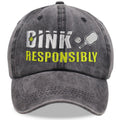 2pcs Pickleball Hat For Men Women, Adjustable Embroidered Wash Cotton Baseball Cap