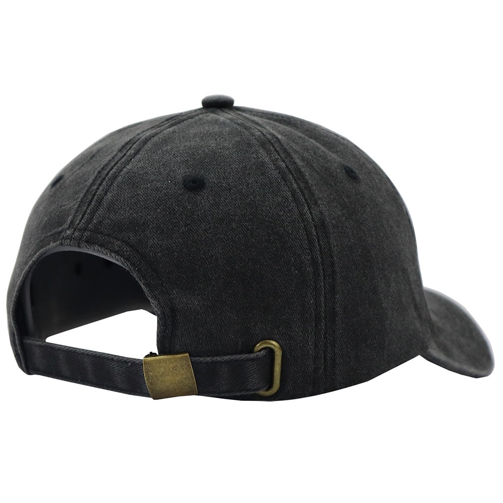 2pcs Knives Black Hat For Women Men, Adjustable Embroidered Wash Cotton Baseball Cap