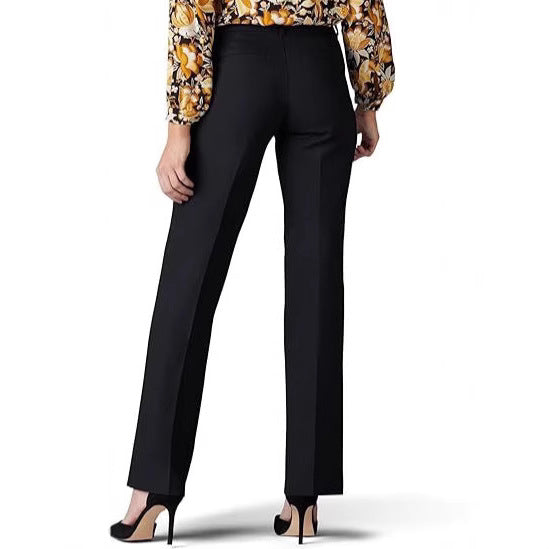 High Waist Loose Elastic Straight Casual Women's Pants