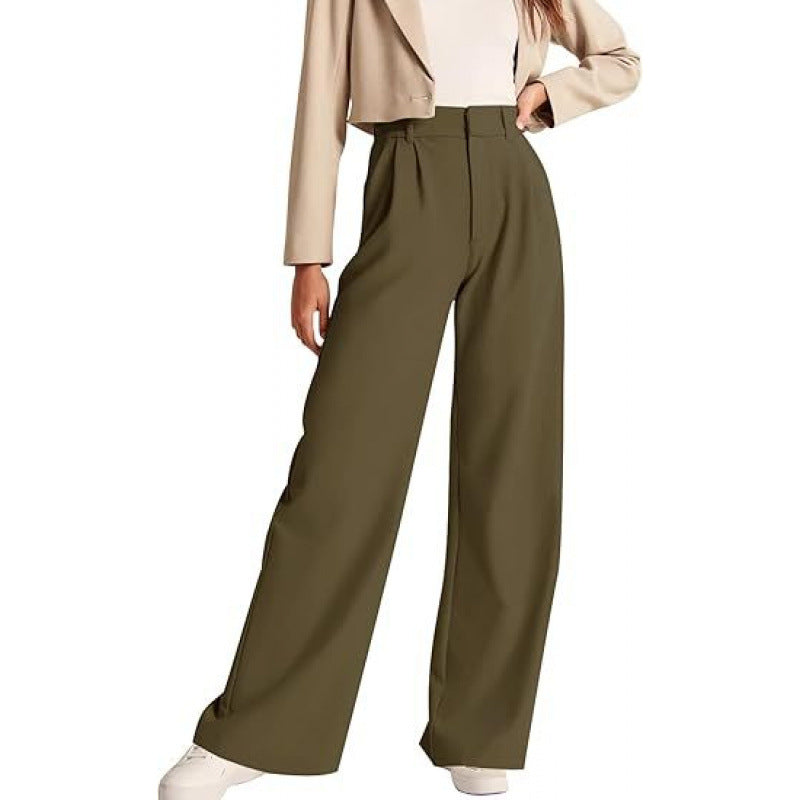Women's High-waisted Casual Trousers