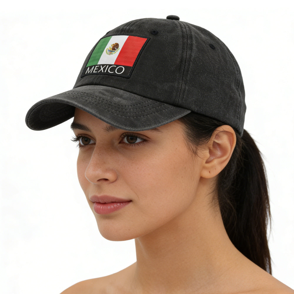 2pcs Mexico Hats For Women Men,Mexican Flag Baseball Cap, Fathers Day Patriotic Christmas Birthday Gifts For Dad Mom Papa Mama Grandpa Husband Wife